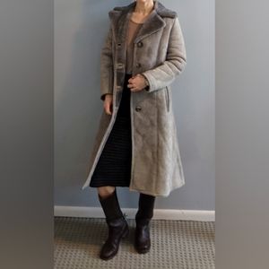 Vintage Langmore long shearling coat